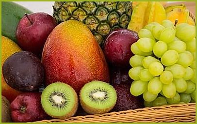 Frutas tropicales frescas - papaya, mango y cítricos
